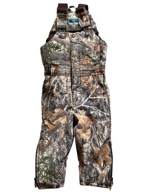 Blue Mountain Toddler Real Tree Camo Insulated Bib Overalls Size 2T